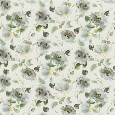 Kasmir Highgrove Floral Cloud in 1466 White Cotton
 Fire Rated Fabric Medium Duty CA 117  NFPA 260   Fabric